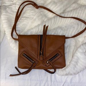ALDO TAUPE LEATHER CROSSBODY. GREAT CONDITION